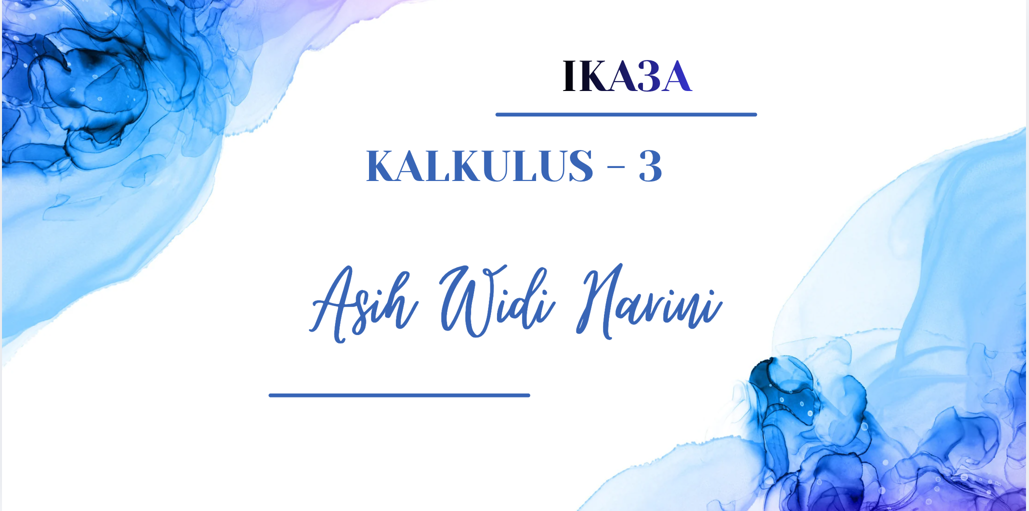 [IKA3A] - Kalkulus 3